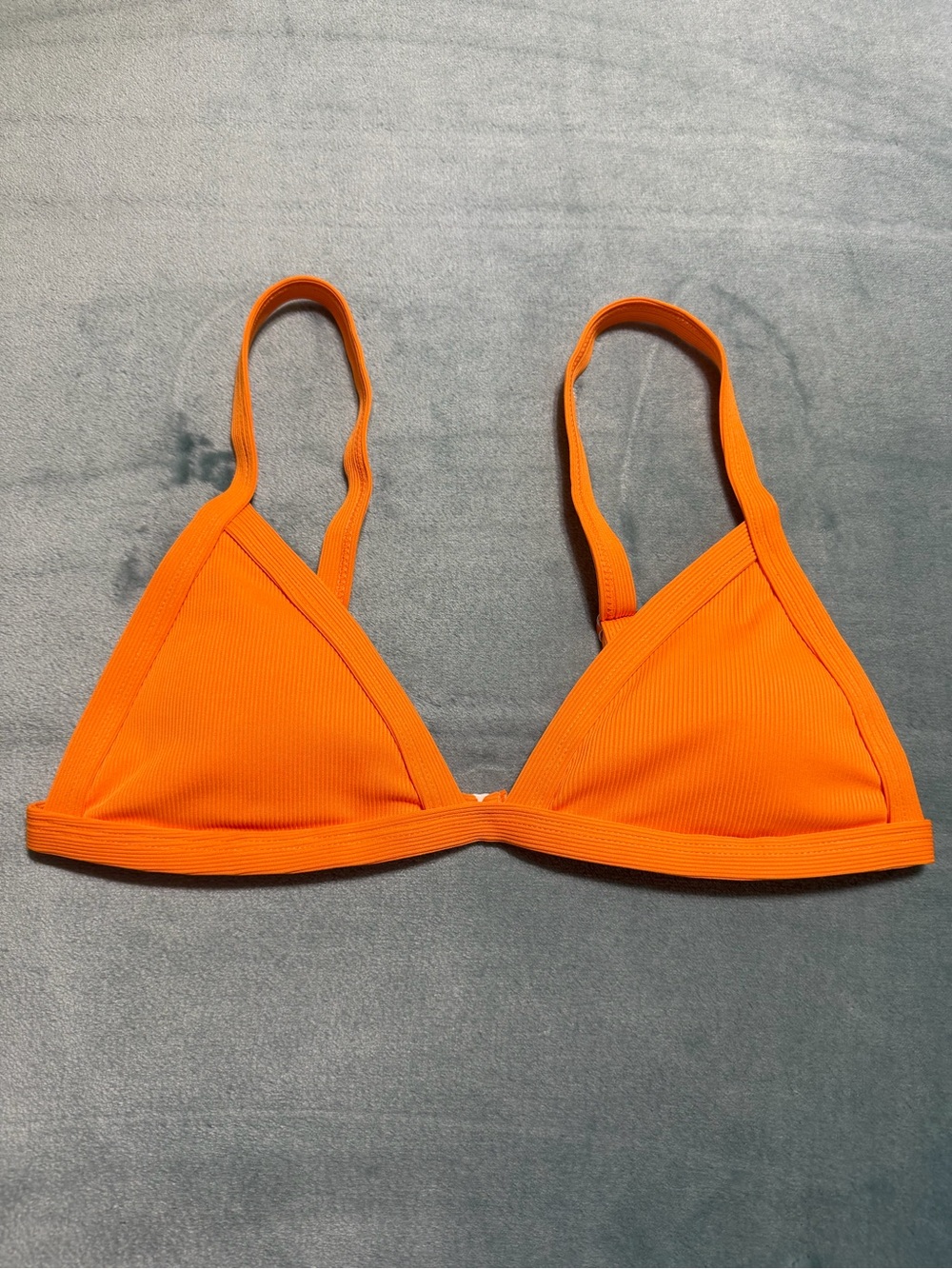 NWOT Orange Triangle Bikini Top **never worn**